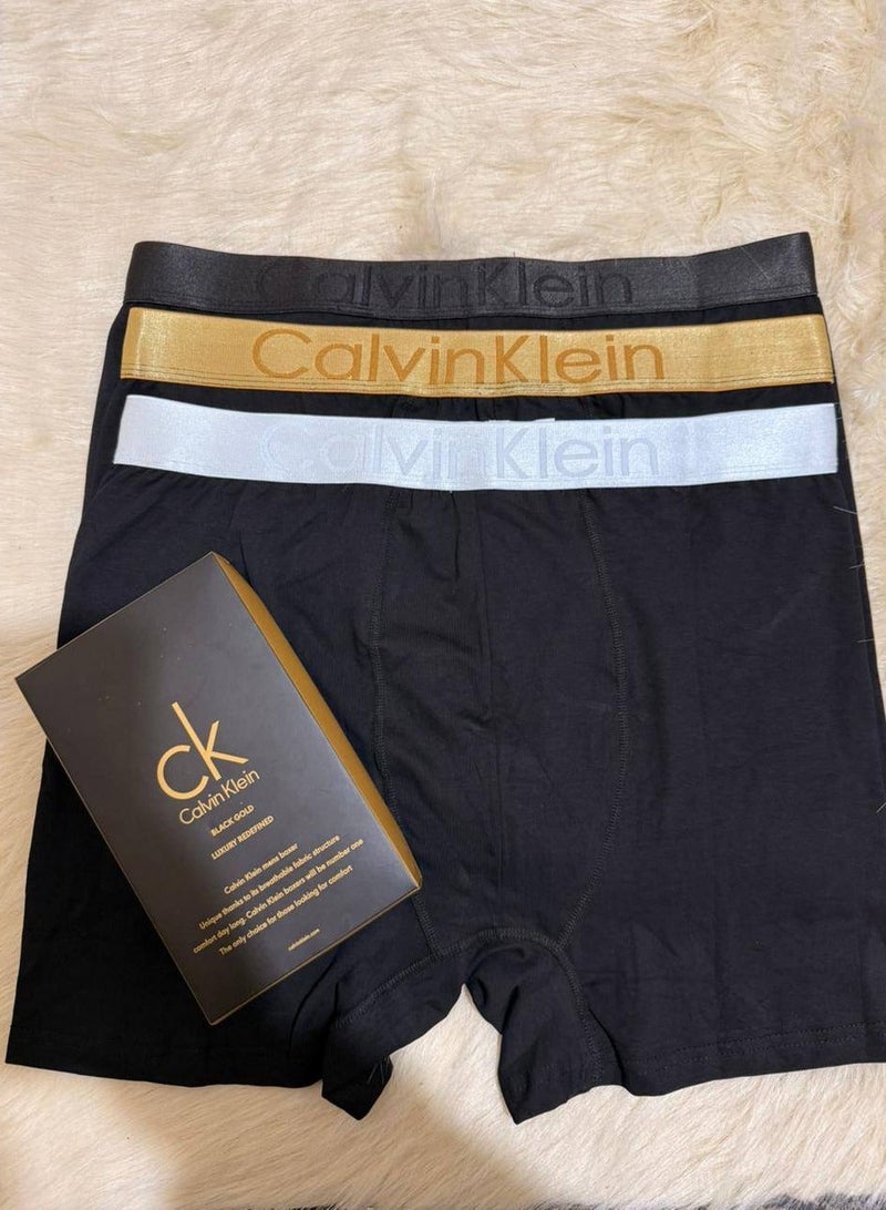 كالفن كلاين بيرفورمانس مجموعة بوكسر رجالي ملابس داخلية قطنية - (عبوة من 3 قطع) - مقاس 2 اكس لارج - Image 2